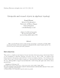 Groupoids and Crossed Objects in Algebraic Topology