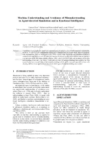 Machine Understanding and Avoidance of Misunderstanding in Agent-Directed Simulation and in Emotional Intelligence