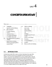 Concepts of Isostasy