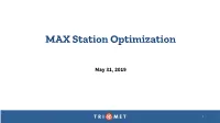 Considering MAX Station Closures