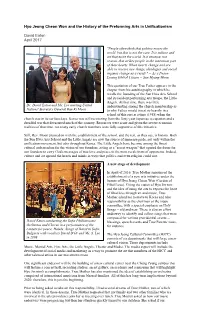 Hyo Jeong Cheon Won and the History of the Preforming Arts in Unificationism