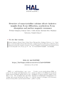 Structure of Nanocrystalline Calcium Silicate Hydrates