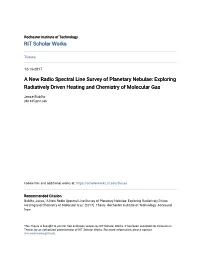 A New Radio Spectral Line Survey of Planetary Nebulae: Exploring Radiatively Driven Heating and Chemistry of Molecular Gas