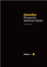 Commsec Financial Services Guide