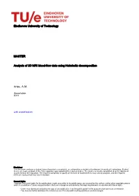 Eindhoven University of Technology MASTER Analysis of 3D MRI Blood-Flow Data Using Helmholtz Decomposition Arias, A.M