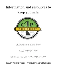 Information and Resources to Keep You Safe