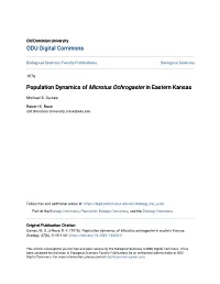Population Dynamics of &lt;I&gt;Microtus Ochrogaster&lt;/I&gt;