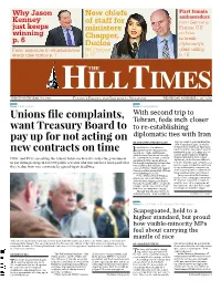 Unions File Complaints, Want Treasury Board to Pay up for Not Acting On