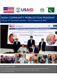 Mobilization Program Sindh Community