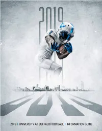 2019 I University at Buffalo Football I Information Guide