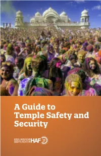 A Guide to Temple Safety and Security About HAF