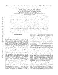 Decay of Semiclassical Massless Dirac Fermions from Integrable and Chaotic Cavities