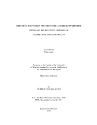 Modernist Evaluative Criteria in the Reception