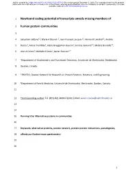 Newfound Coding Potential of Transcripts Unveils Missing Members Of