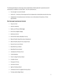 Out-Borough Schools (PDF)