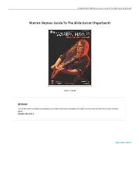Read PDF # Warren Haynes: Guide to the Slide Guitar (Paperback