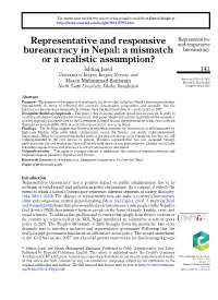Representative and Responsive Bureaucracy In