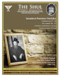 The Shul Weekly Magazine Sponsored by Mr