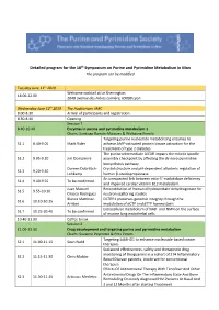 Detailed Program and Abstracts