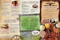 Dine-In Menu