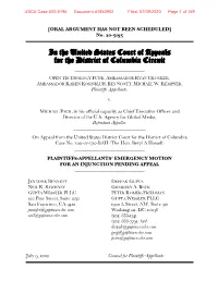 Emergency Motion for an Injunction Pending Appeal ______
