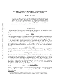 Equality Cases in Viterbo's Conjecture and Isoperimetric Billiard Inequalities