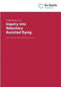 Submission to Inquiry Into Voluntary Assisted Dying