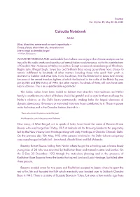 Calcutta Notebook
