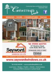 Canford Heath and Creekmoor Link When Responding to Adverts 3 Inside This Issue Page