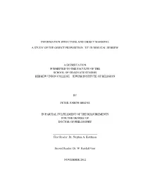 Information Structure and Object Marking: a Study Of