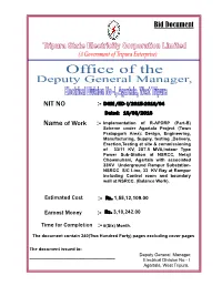 NIT NO Bid Document