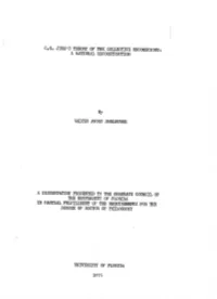 C. G. Jung's Theory of the Collective Unconscious
