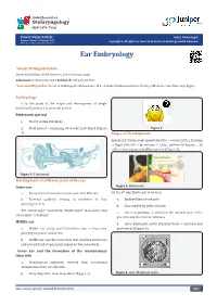 Ear Embryology