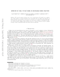 Effects of Cell Cycle Noise on Excitable Gene Circuits