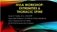HVLA Workshop: Foot and Ankle