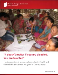“It Doesn't Matter If You Are Disabled. You Are Talented”