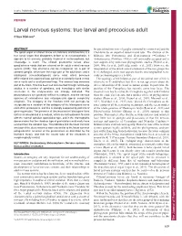 Larval Nervous Systems