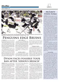 Penguins Edge Bruins