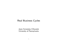 Real Business Cycles