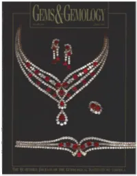 Spring 1995 Gems & Gemology