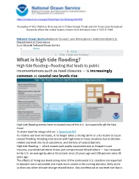 What Is High Tide Flooding?