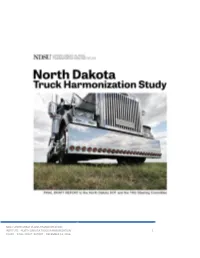 2017 Truck Harmonization Study Final Report