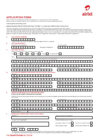 AIRTEL | Application Form