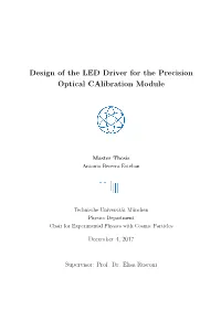 Design of the LED Driver for the Precision Optical Calibration Module
