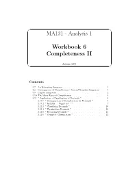 MA131 - Analysis 1 