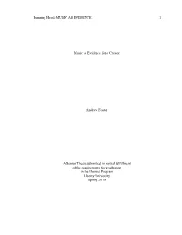 Music As Evidence for a Creator