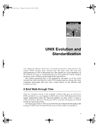 UNIX History Page 1 Tuesday, December 10, 2002 7:02 PM