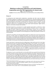 Concept Note: Meeting on Enhancing Cooperative Trade for Decent Workpdf