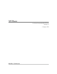 Muibase a Relational Programmable Database Version 4.3