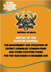 Report of the Auditor-General on the Management